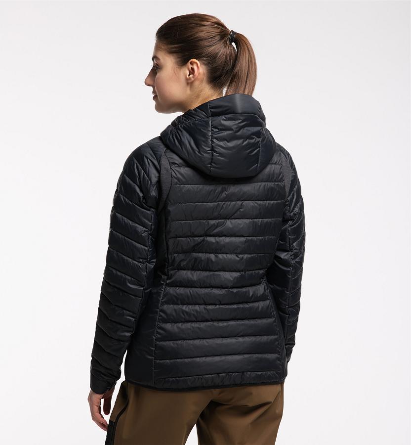 Haglöfs Womens Spire Mimic Down Jacket Black New Zealand 68945MXJR